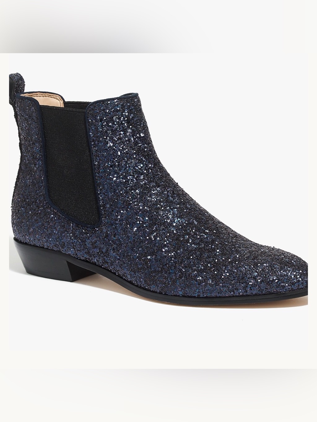 Nwot J. Crew Glitter Chelsea Boots (8)
